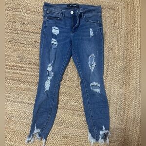 Petite Express Performance Ankle Denim Jeans